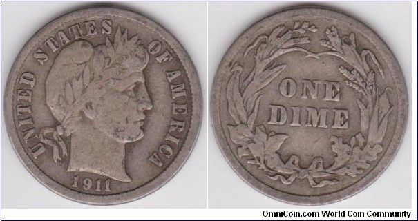 1911 Barber Dime 