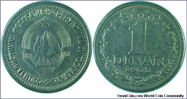 Yugoslavia1Dinar-km47-1965