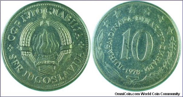 Yugoslavia10Dinara-km62-1978