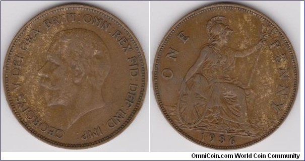 Georgivs V 1936 One Penny