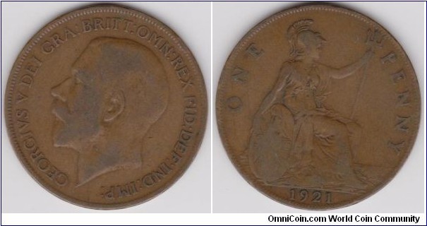 Georgivs V 1921 One Penny