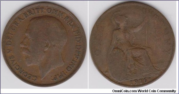 Georgivs V 1916 One Penny