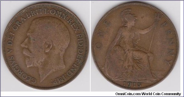 Georgivs V 1915 One Penny