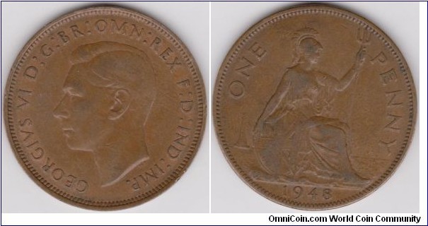 1948 Georgivs VI One Penny