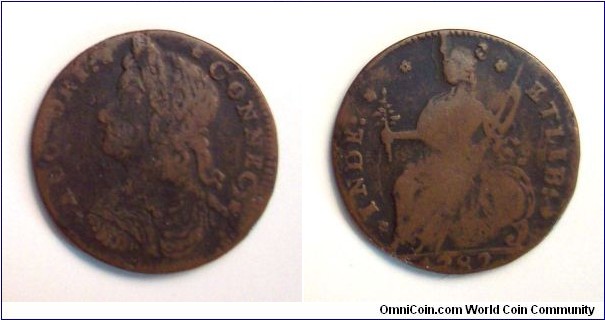 US Colonial - Connecticut 1787 Halfpenny