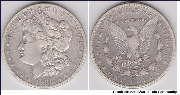 1900 O Morgan Dollar Silver 