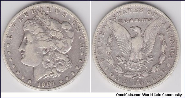 1901 O Morgan Dollar Silver