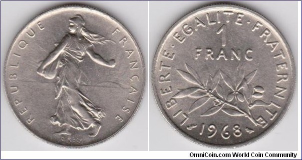 1968 France 1 Franc