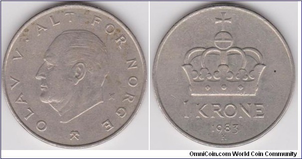 1983 Norway 1 Krona