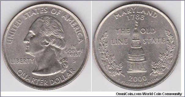 2000 D Washington Quarter