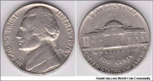 1976-D Jefferson Nickel