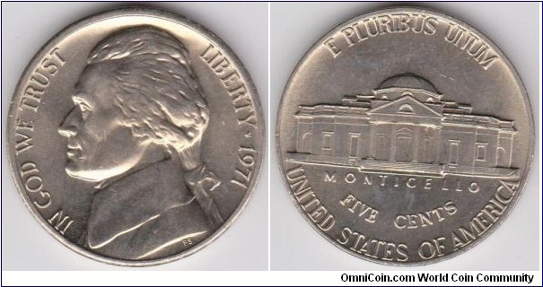 1971 Jefferson Nickel