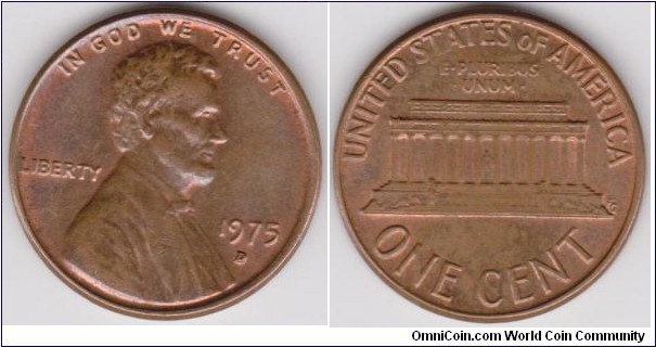 1975-D Lincoln 1 Cent