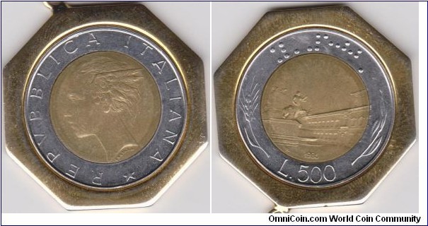 1986 Italy 500 Lire