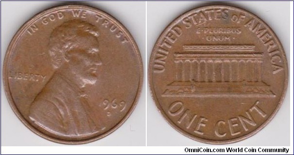 1969-D Lincoln 1 Cent 