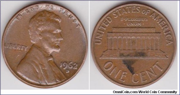1962-D Lincoln 1 Cent