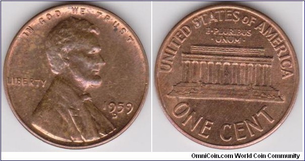 1959-D Lincoln 1 Cent
