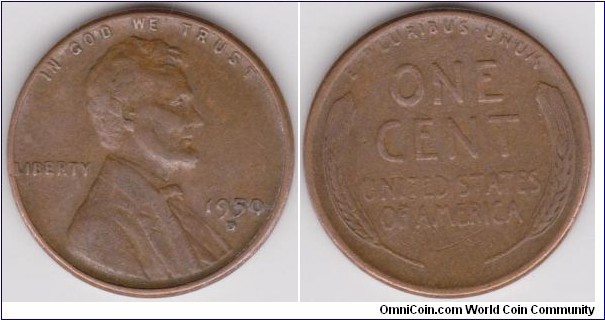 1950-D Lincoln 1 Cent 