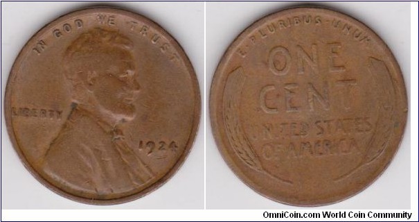 1924 Lincoln 1 Cent